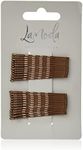 LA MODA HAIRGRIPS MEDIUM BROWN