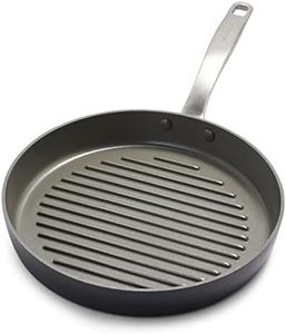 GreenPan Chatham Hard Anodized Healthy Ceramic Nonstick, 28 cm Grill Pan, PFAS-Free, Dishwasher Safe, Oven Safe, Gray