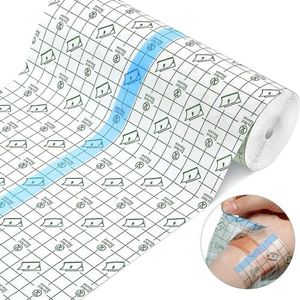 ANAMPION Benda Trasparente Impermeabile(20cmx10M), Pellicola Tatuaggi Traspirante, Cerotti Elastici di Fissaggio per Tatuaggi Protezione,Bendaggio Antiallergico Adatto per sport, nuoto, bagno