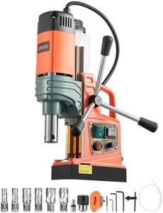 VEVOR 1450W Mag Drill Press, 2" Core Drilling Machine, 2922 lbf Variable Speed Portable Magnetic Drill, Heavy Duty Metal Hole Cutter with 6 Annular Cutters for I-Beam Steel Fabrication & Jobsite