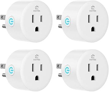 EIGHTREE Smart Plug, Smart Home WiFi Outlet Compatible with Alexa & Google Home, Smart Socket with Remote Control & Timer Function, 2.4GHz WiFi Only