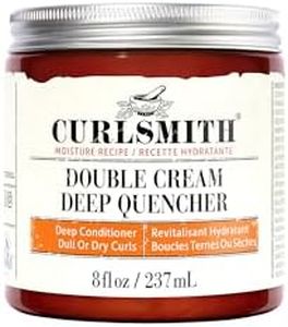 CURLSMITH - Double Cream Deep Quencher - Vegan Moisturising Deep Conditioner for Ultra Dry, Wavy, Curly or Coily Hair (8 oz / 227g)