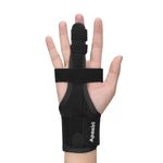 Apasiri Trigger Finger Splint, Finger Brace Support for Broken Finger, Metacarpal Finger Splint Hand Brace, Straightening Immobilizer Treatment For Sprains, Arthritis, Tendonitis, M