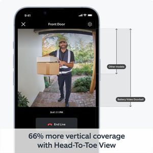 Ring Battery Video Doorbell – Wireless Smart Home Security, 2024