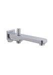 Rocio Brass Bath Tub Diverter Shower Button Spout for Hand Shower with Wall Flange Chrome Plated for Bathroom