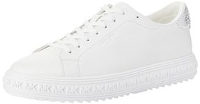 Michael Kors Women's GROVE LACE UP Sneaker, OPTIC WHITE, 8 UK