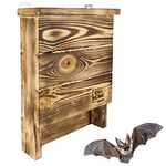 LEVIATAN Chiroptera Bat Box Made of Solid Wood | Ready-to-Use, No Assembly Required | Nesting Boxes, Weatherproof, Untreated | Bat House & Nesting Box for Bats | Both Summer & Winter Quarters