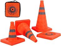 Safety Cone 18 Inch-4 Pack Collapsi