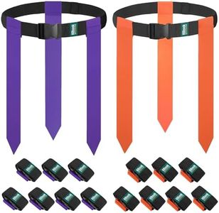Hilhook Flag Football Belts, 14 Player Flag Football Set with 42 Flags for Kids Youth and Adults Training Equipment