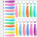 Otuuz 24 Pcs Inspirational Quote Keychains Silicone Rubber Key Rings with Inspirational Messages Positive Motivational Keyring Appreciation Thank You Gifts for Employee Volunteer Teacher Nurse