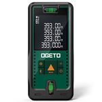 Laser Measure Device 120M,OGETO Laser Distance Meter IP54 Portable Digital Measure Tool Range Finder with Bubble LevelS and Large LCD Backlit