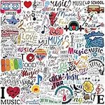 Music Stickers |50 Pcs Music Waterp
