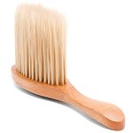 Barber Neck Duster Brush, Wooden Soft Bristle Brush for Loose Hairs From the Face and Neck