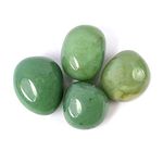 Reiki Crystal Products Natural Green Jade Tumble Stone Raw Rough Stone Tumbled Pack of 100 Gram