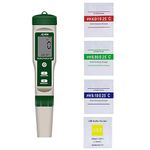 Digital PH Meter, Weytoll 10 in 1 Water Quality Tester, Portable High Accurancy Water Quality Test Pen, Water PH/TDS/EC/Salinity/ORP/H2/S.G/Temperature/Nutrient Solution Concentration/㏁ Teste Pen