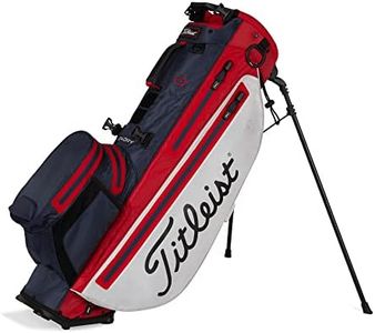 Titleist Players 4+ StaDry Golftasche, Marineblau/Weiß/Rot