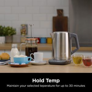 Ninja 1.7L Temperature Control Kettle – Rapid Boil, LED Display, Stainless Steel