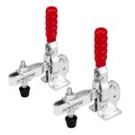 PowerTec 20335 Vertical Quick-Release Toggle Clamp, 500lbs Capacity, 12130, 2PK