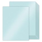 100 Sheets Blue Shimmer Cardstock 8.5 x 11 Metallic Paper, Goefun 80lb Card Stock Printer Paper for Invitations, Weddings, Parties, Showers