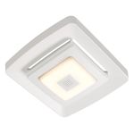 Broan-NuTone Bluetooth Speaker Quick Install Bathroom Exhaust Fan Grille/Cover w/LED Light, White - FG800SPKN