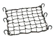 Powertye 50152 Black 15"X15" Cargo Net featuring 6 Adjustable Hooks & Tight 2"x2" Mesh