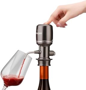 Vinxper Wine Aerator Adjustable 0-4 Hours, Rechargeable Wine Air Aerator, Electric Wine Decanter, Wine Pourer for Wine
