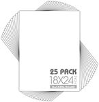 Mat Board Center, Pack of 25, 18x24