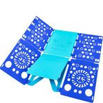 BoxLegend Shirt Folding Board t Shirts Clothes Folder Durable Plastic Laundry folders Folding Boards (Blue & Turquoise)