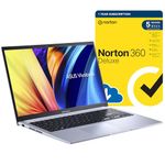 ASUS VivoBook 15 X1502ZA 15.6-inch Laptop (Intel Core i3-1220P (12th Gen) 10 Cores, 8 GB RAM, 256 GB SSD, Windows 11 Home) includes Free Norton 360 Deluxe Antivirus Software