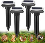 HONGXIAN Snake Repellent, Solar Mole Repellent, 4 Pieces, Ultrasonic Mole Repellent, Mole Repellent, for Gardens, Orchards, Farms