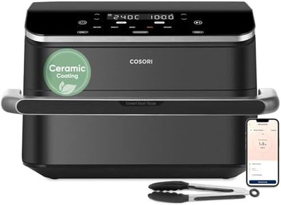 Cosori FlexDrawer Smart Air Fryer with App Control, PFAS-Free Ceramic Coating, Dual Blaze™ Even Cooking, Single & Dual Zone Cooking with Removable Divider, 10L Family Size