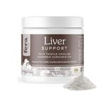 Fera Pets Liver Supplement for Dogs & Cats - Vet Created - Pet Liver & Detox Function – Milk Thistle Supplement - Zinc, Choline & More - 60 Scoops​