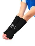 ChinFun Volleyball Arm Sleeves for Girls Women Passing Forearm Sleeve with Pads Kid Youth Adult Volleyball Training Equipment for Protect Arms from Sting 1 Pair Black Size 14 Inches