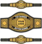 Championship Belt Customizable Wrestling Belt Fully Personalized for All Sports - Custom Wrestling Championship Belt - Custom Championship Belt (4mm Zinc)