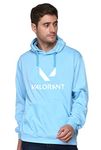 SXV Style Unisex Printed Hoodie : VALORANT (Aqua-Blue, l)