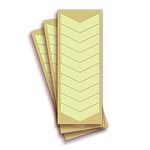 iSYFIX Premium Self-Adhesive Photoluminescent Vinyl UV Protected, Glow in The Dark Arrow Stickers (4x2 Inch, Yellow) - 30 Pack