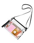 Bagenius Clear Purse Stadium Approved for Women Men, Clear Crossbody Bag for Work Sporting Events and Concert Outfits