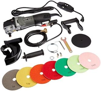 Hardin HWV5GRIN Variable Speed Polisher 5 Inch Concrete and Stone Wet Polishing Kit with Diamond Pads