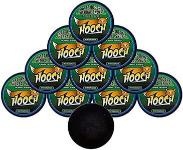 Hooch Snuff - Non-Tobacco Nicotine Free Chew - Wintergreen - 10 Cans (Fine Cut) - Includes Free DC Skin Can Cover- -