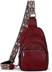 HESHE Sling Bags for Women RFID Fanny Packs Chest Bags Travel Daypacks((WE)