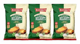 BakeMate Crispy Delights | Garlic Toast | Baked Garlic Bread Made with Premium Ingredients 600g | Garlic Bread (3 x 200g)