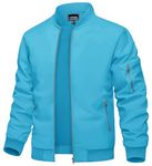 TACVASEN Lightweight Golf Jackets for Men Bomber Coats Jackets Mens Windbreaker Jackets Lightweight Golf Jackets Slim Fit Jackets Pilot Jacket