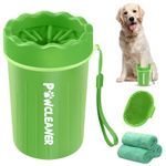 Comotech Paw Buddy Muddy Paw Washer and Foot Cleaner for Small, Medium Dogs and Cats (with 3 Absorbent Towels)