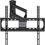 TV Wall Mount Bracket for 26-55 Inch Flat and Curved TVs, Swivels Tilts TV Mount with Heavy Duty Extended Arms, TV Bracket Holds up to 99lbs, Max VESA 400x400mm, Easy Single Stud Installation