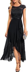 Bbonlinedress - Vestido de noche elegante para boda, vestido de encaje y gasa, vestido de dama de honor, vestido de fiesta, vestido de graduación, vestido de playa, vestido largo de baile, XL