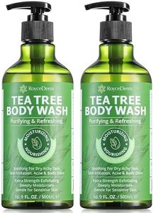 Antifungal Body Wash & Soap with Tea Tree Oil - 2 Pack Tinea Versicolor Body Wash for Back Acne, Folliculitis, For Jock Itch, Athletes Foot, Body Odor, Ringworm - 2 Pack