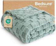 Bedsure GentleSoft Sage Green Throw