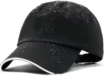 FUIPVGI Cappello da Baseball Unisex, Berretto da Baseball Impermeabile, Vintage Cappello da Sole, Regolabile Baseball Cappellino Donne, Cappellino Sport, per Circonferenza della Testa 56-60cm (Nero)