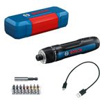 Bosch Professional Cordless Screw Driver Bosch GO 3 (incl. 8pcs bit Set, bit Holder, USB-C Cable, Mini Case)