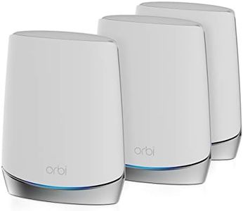 NETGEAR Orbi Whole Home Tri-band Mesh WiFi 6 System (RBK753) – Router with 2 Satellite Extenders | Coverage up to 7,500 sq. ft. and 40+ Devices | AX4200 (Up to 4.2Gbps)